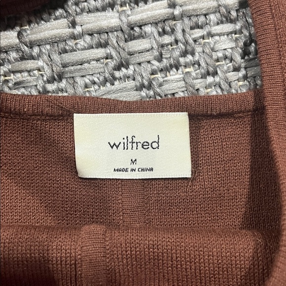 Wilfred | Brown Sculpt Knit Cropped Tank - Picture 4 of 7